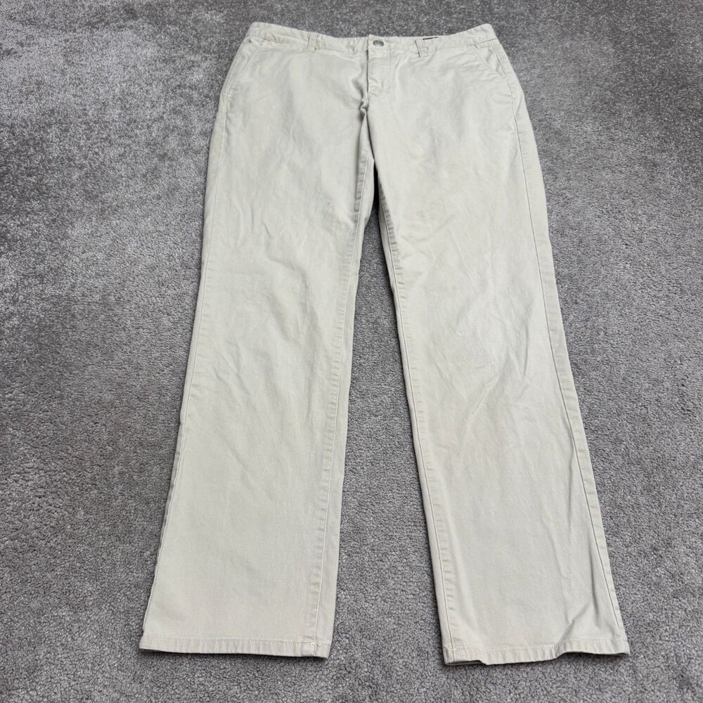 Bonobos Slim Fit Chino Pants Mens 34x32 Beige Flat Front Straight Leg Cotton